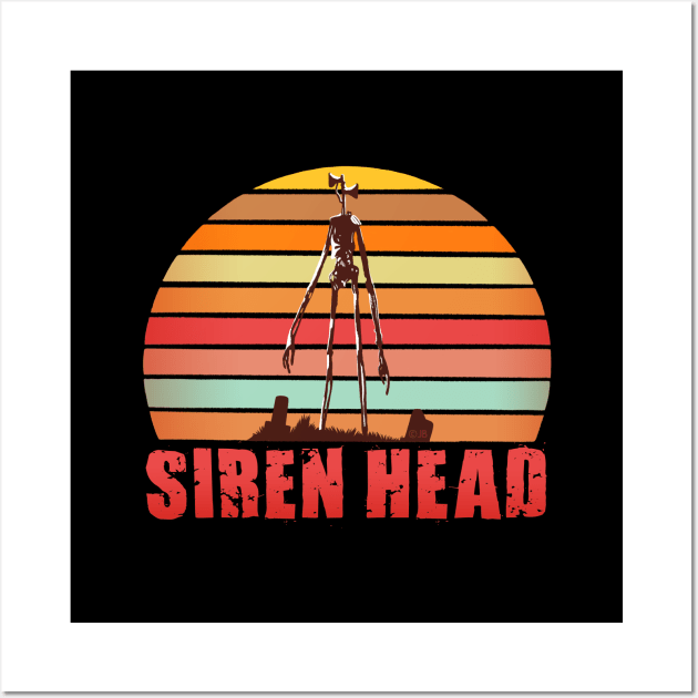 Siren Head Sunset Wall Art by Sketchy